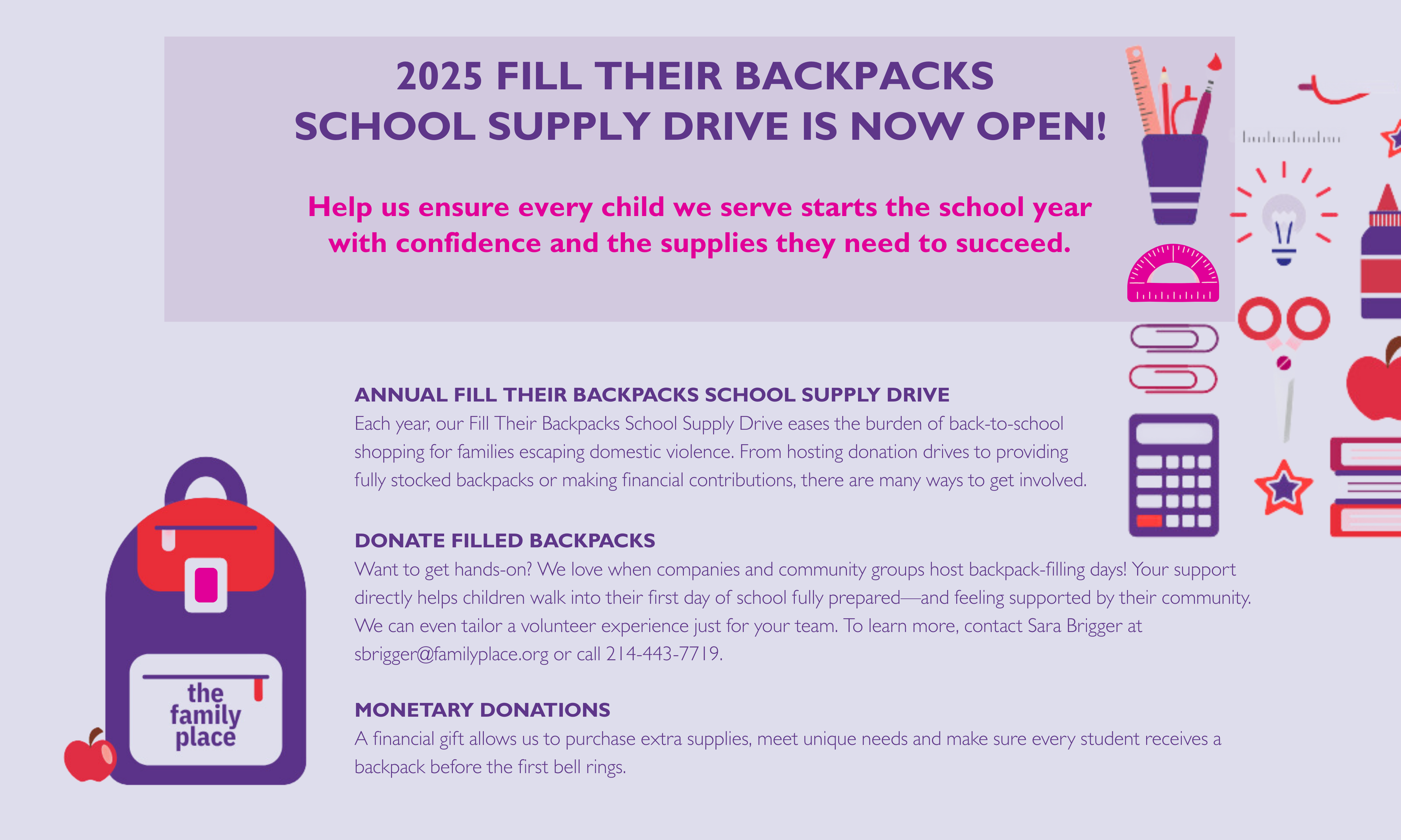 Fill Their Backpacks